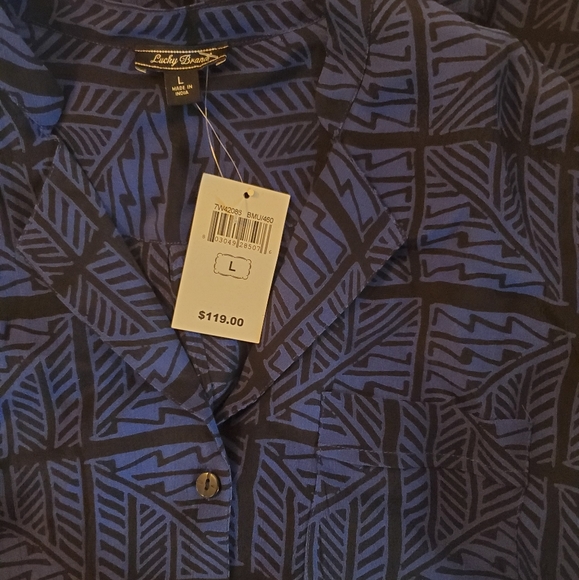 Lucky Brand Long Sleeve Tie-Waist Pocket Dress | L - Picture 4 of 6